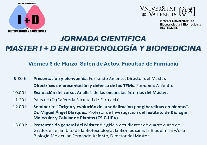 Jornada Científica Máster IDBB 2025-26